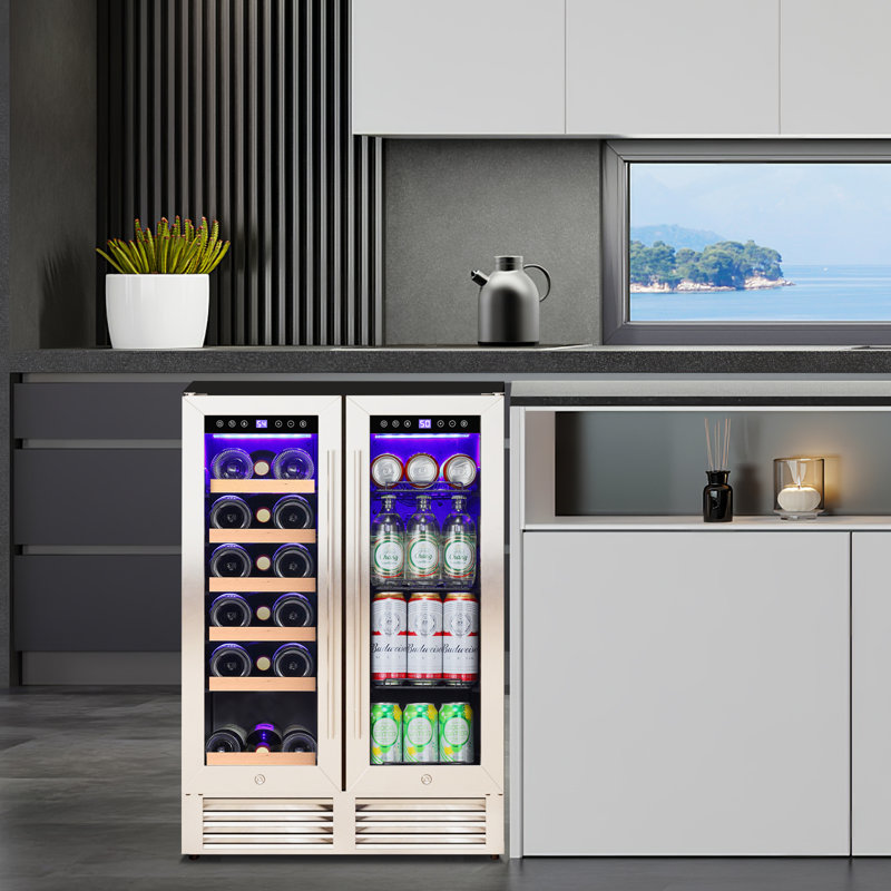 Antarctic Star 23.4'' 18 Bottle and 56 Can Dual Zone Freestanding